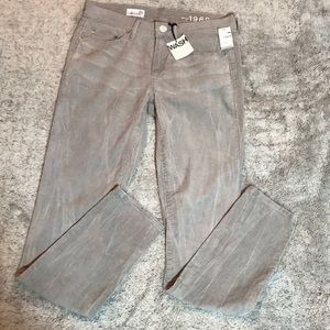 NEW Gap Always Skinny Gray Corduroy Pants